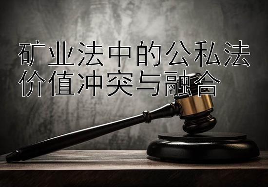 矿业法中的公私法价值冲突与融合