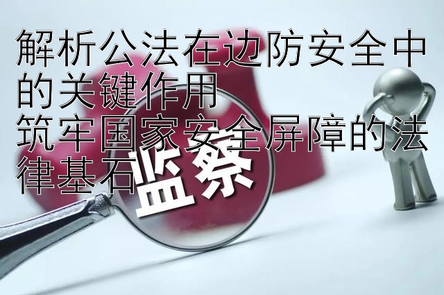 解析公法在边防安全中的关键作用  筑牢国家安全屏障的法律基石